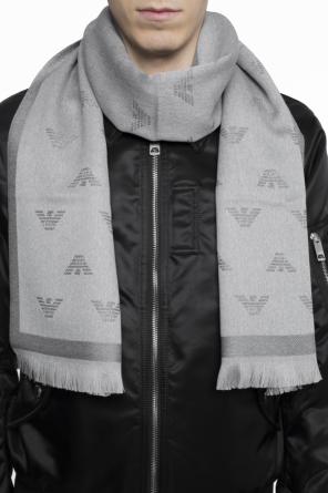 Logo-embroidered scarf, zdjęcie 2 Logo-embroidered scarf od Emporio Armani